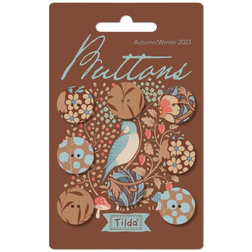 Tilda Knöpfe -  Hibernation Buttons 18mm - Hazel